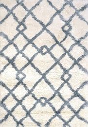 Dynamic Rugs NITRO LUX 6361-159 Ivory and Blue